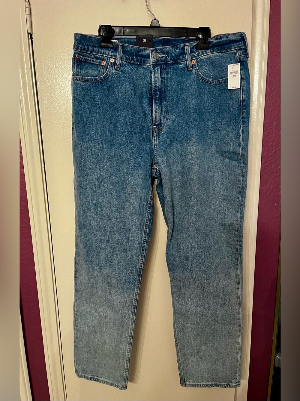 NWT GAP Cheeky Straight High Rise Jeans size 33 long